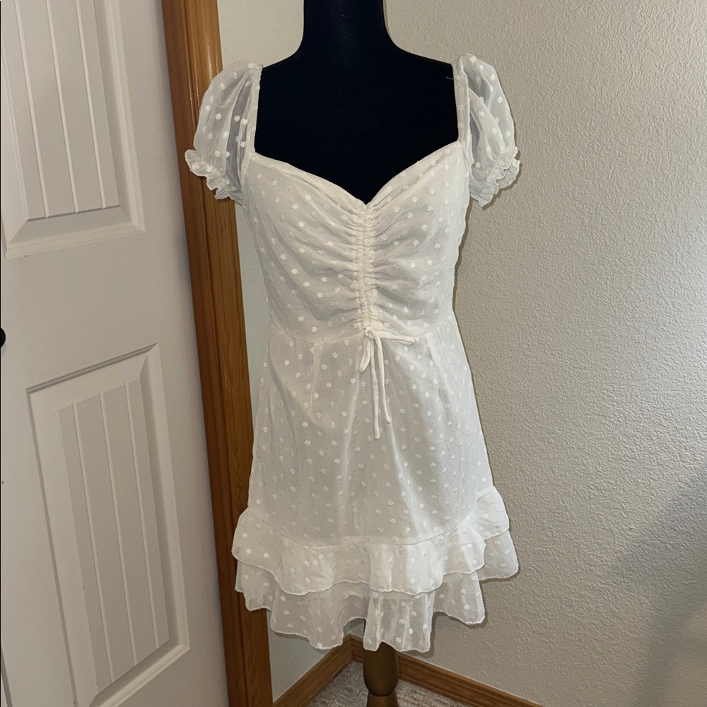 Princess Polly Ivory Zip-Up Dress